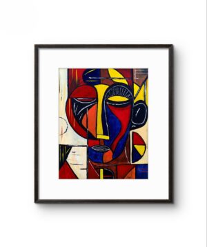 Reproduction encadrée sur papier d'art - "Eclats"