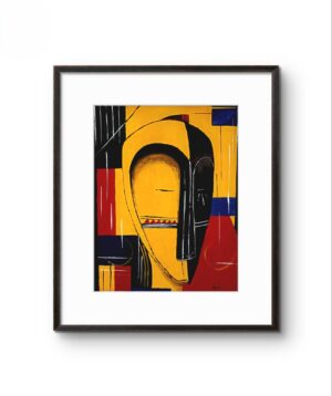 Reproduction encadrée sur papier d'art - "Dissonance"